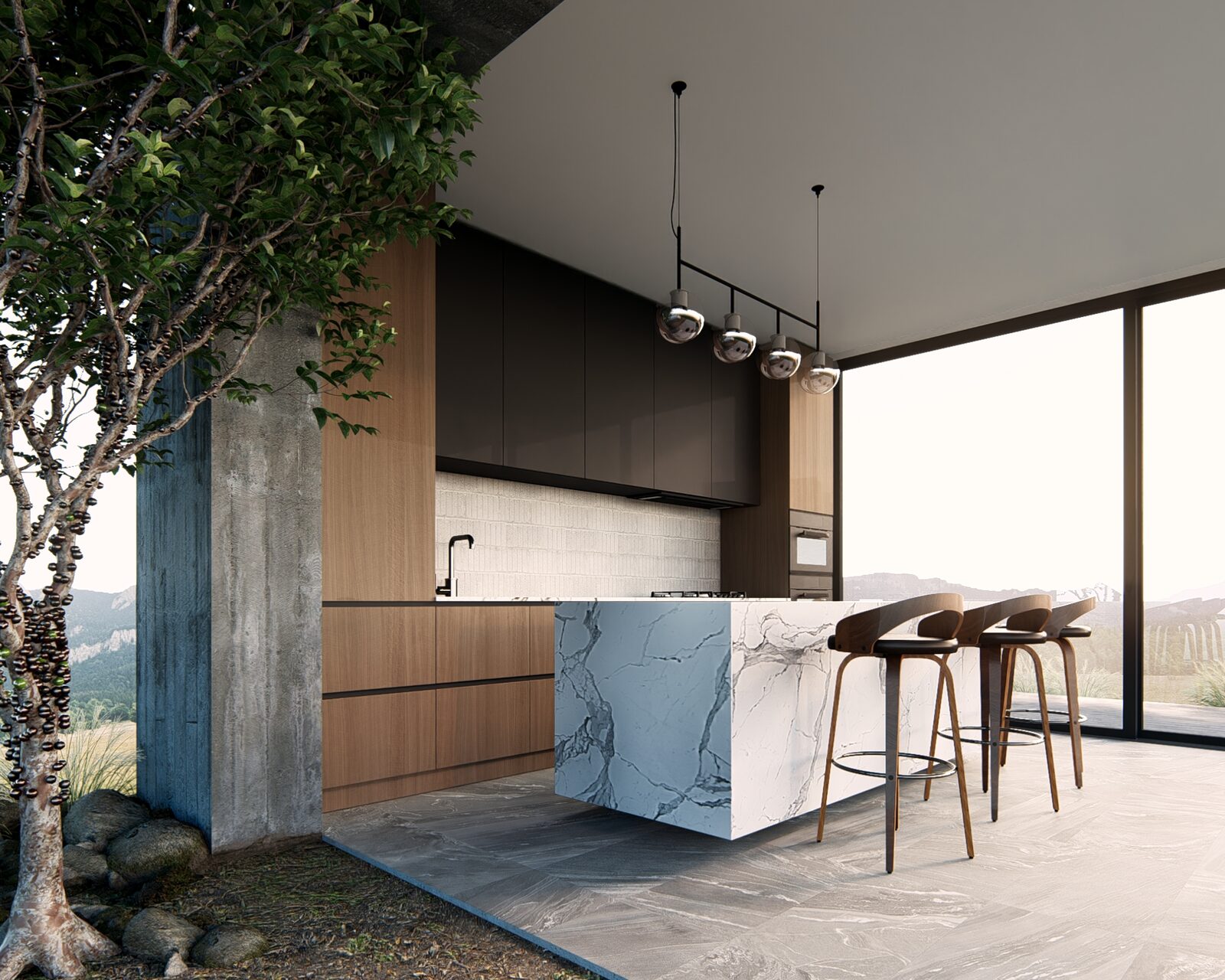 ML3D Interior 003 – Open Kitchen